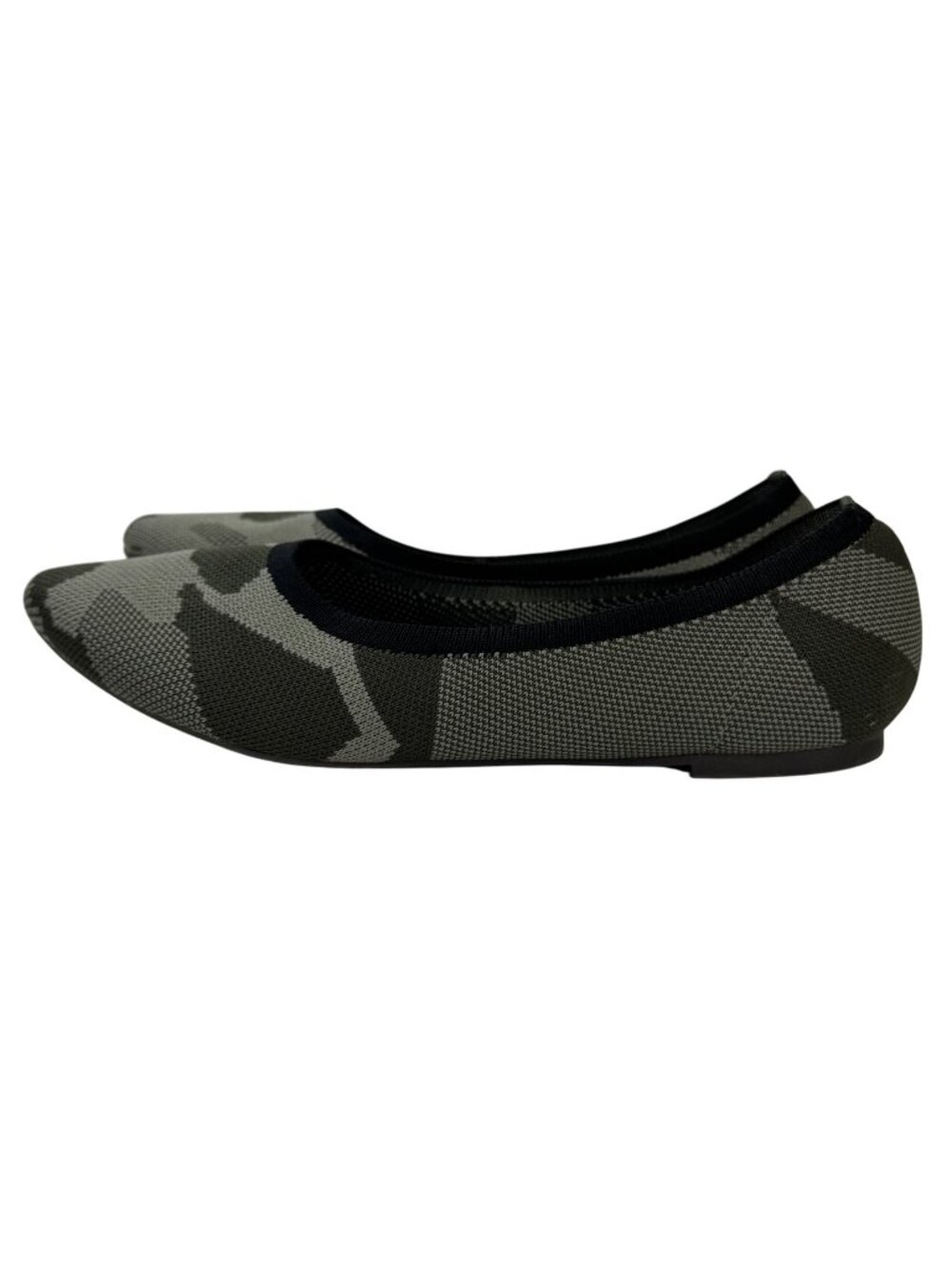 Jellypop Camo Ballet Flats Size 8M Green Memory Foam Slip-On Womens Shoes - Picture 1 of 12